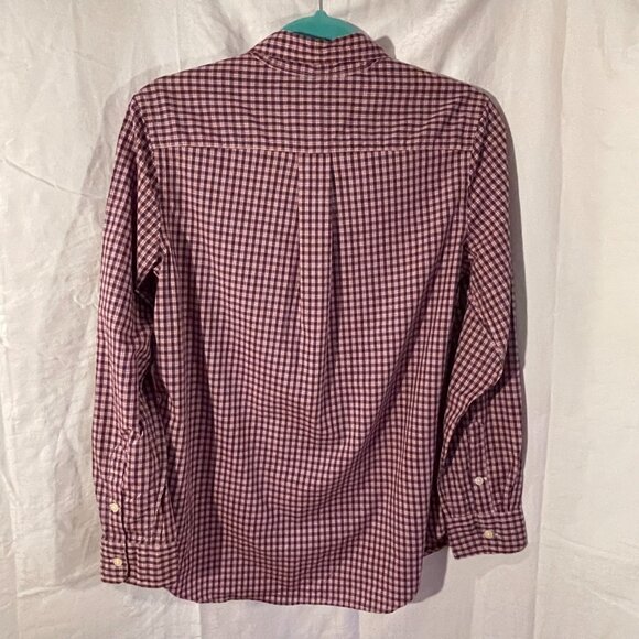 Boys red checkered dress shirt button-up long sleeve size 14 - Picture 2 of 8